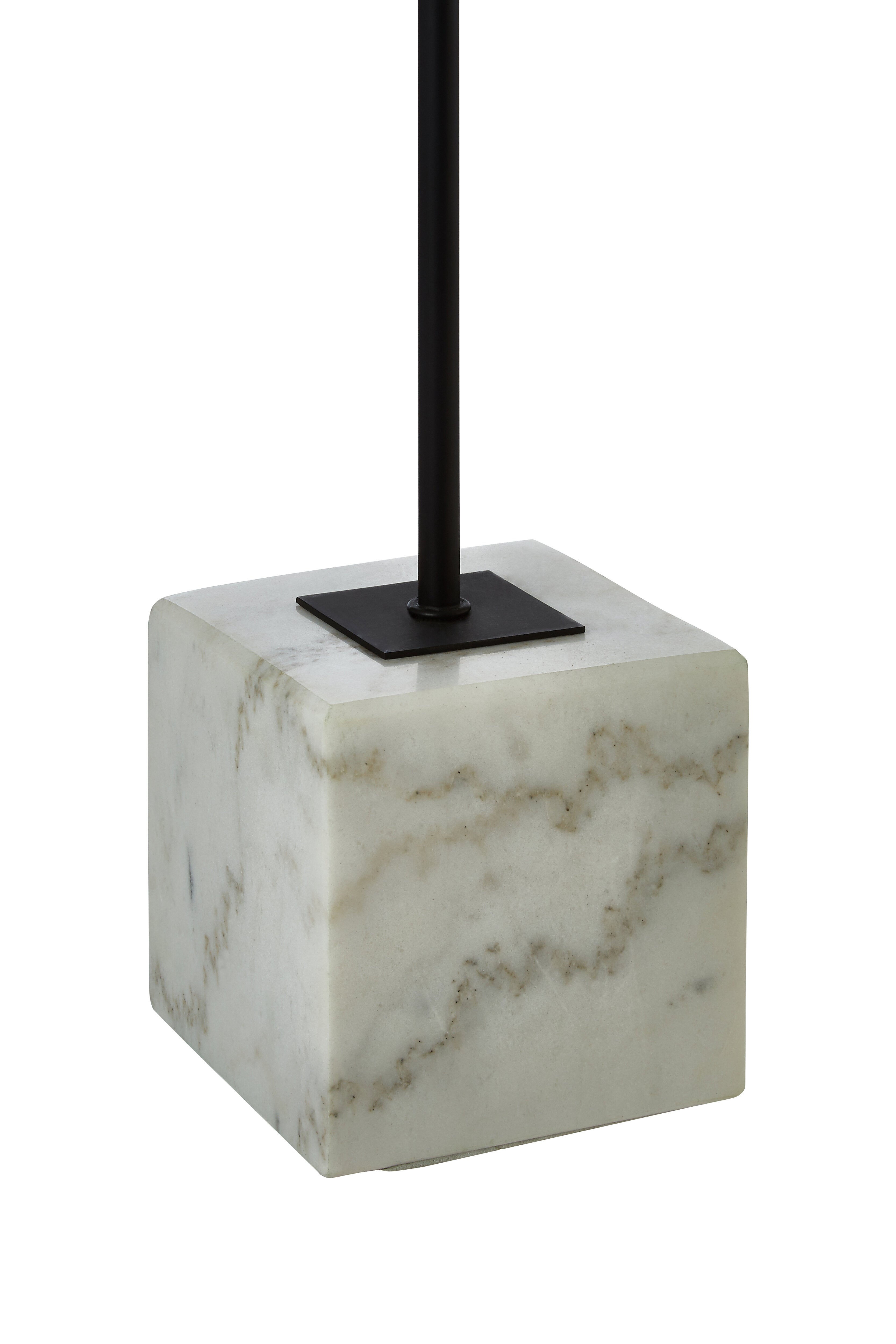 Braden Grey Marble & White Table Lamp